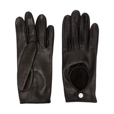 Ernest W Baker Ernest W. Baker Lambskin Leather Driving Gloves In Black