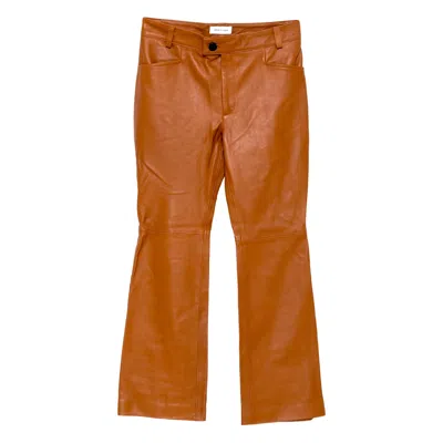 Ernest W Baker Leather Trousers In Brown