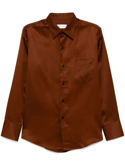 Ernest W Baker Long-sleeved Shirt In Brown