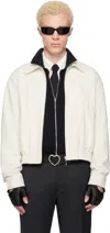 Ernest W Baker Off-white Harrington Jacket In Multi