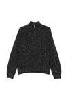 Ernest W Baker Long-sleeved Knitted Pullover In Black