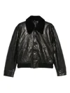 Ernest W Baker Ernest W. Baker Leather Outerwears In Black