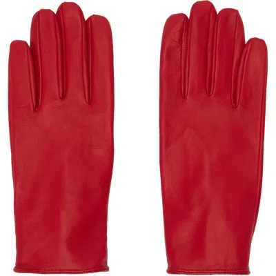 Ernest W Baker Red Leather Gloves