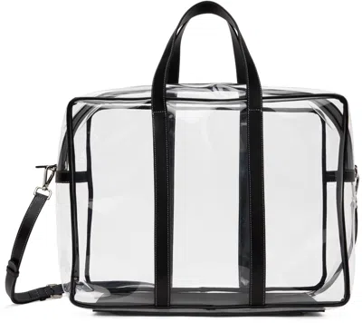 Ernest W Baker Transparent Vinyl Duffle Bag In Cristal