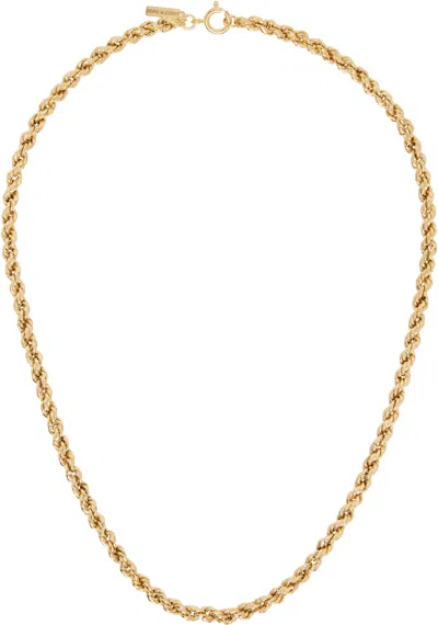 Ernest W Baker Twisted Chain Necklace In Gold
