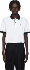 Ernest W Baker White 'ewb' Embroidered Polo In White
