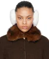 Ernest W Baker White Faux-fur Ear Warmers In White