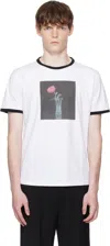 Ernest W Baker White Rose Print T-shirt In Multi