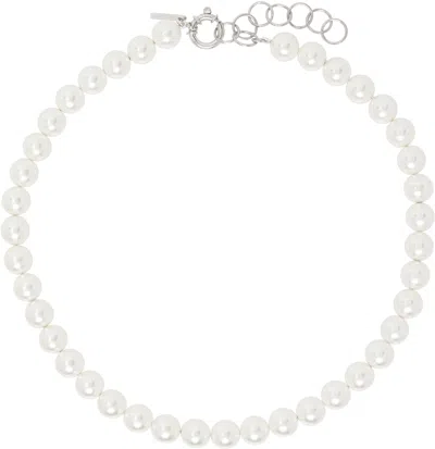 Ernest W Baker White Shell Pearl Necklace