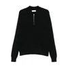 Ernest W Baker Cable-knit Zip-front Sweater In Black