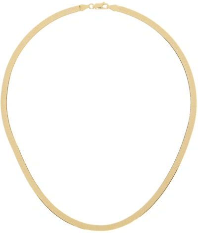Ernest W Baker Gold Cali Chain Necklace In Gold Plated Silver