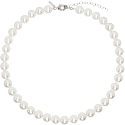 Ernest W Baker White Shell Pearl Necklace