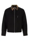 Ernest W.baker Black Wool Jacket In Black
