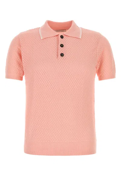 Ernest W.baker Pink Cotton Blend Polo Shirt