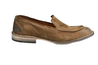Ernesto Dolani Brandy Leather Moccasins With Round Toe Design In Brown
