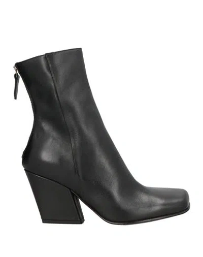 Ernesto Dolani Woman Ankle Boots Black Size 10 Leather