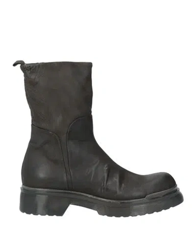 Ernesto Dolani Woman Ankle Boots Dark Brown Size 5 Leather