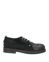 Ernesto Dolani Woman Lace-up Shoes Black Size 7 Leather In Black