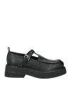 Ernesto Dolani Woman Loafers Black Size 11 Leather In Black