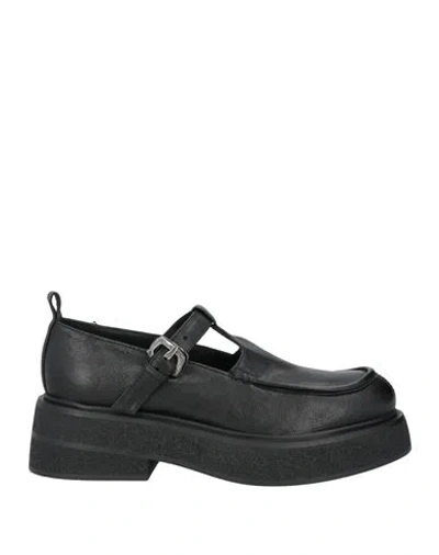 Ernesto Dolani Woman Loafers Black Size 11 Leather