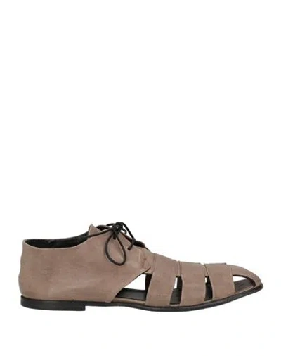 Ernesto Dolani Woman Sandals Dove Grey Size 7 Soft Leather