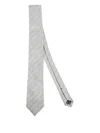Errico Formicola Diagonal-stripe Silk Tie In Gray