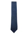Errico Formicola Floral Silk Tie In Blue