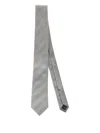 Errico Formicola Herringbone-pattern Tie In Gray