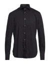 Errico Formicola Napoli Man Shirt Black Size 17 ½ Cotton, Polyamide, Elastane In Black