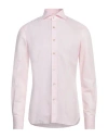 Errico Formicola Napoli Man Shirt Light Pink Size 15 ¾ Cotton, Linen