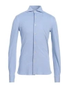 Errico Formicola Napoli Man Shirt Sky Blue Size 15 Cotton