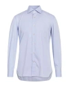 Errico Formicola Napoli Man Shirt Sky Blue Size 15 ¾ Cotton In Blue