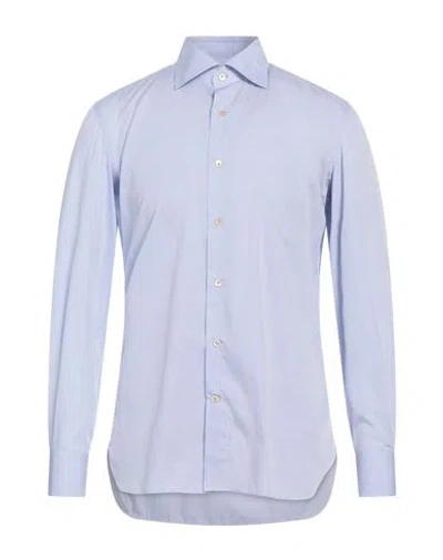 Errico Formicola Napoli Man Shirt Sky Blue Size 15 ¾ Cotton