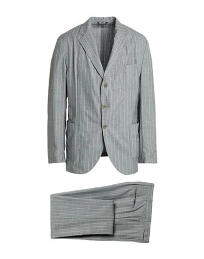 Errico Formicola Napoli Man Suit Light Grey Size 44 Wool In Gray
