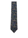 Errico Formicola Paisley Silk Tie In Blue