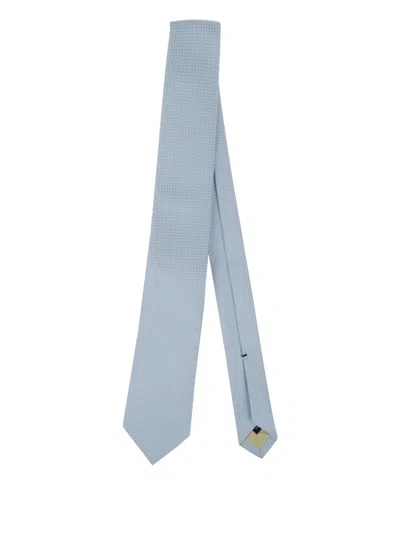 Errico Formicola Patterned Silk Tie In Blue