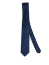 Errico Formicola Patterned Silk Tie In Blue
