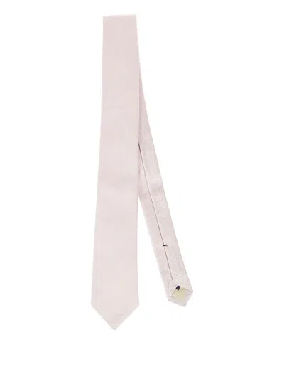 Errico Formicola Patterned Silk Tie In Neutral