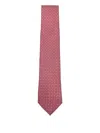Errico Formicola Patterned Silk Tie In Pink