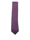 Errico Formicola Patterned Silk Tie In Purple