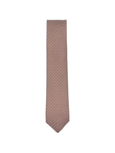 Errico Formicola Patterned Tie In Pink