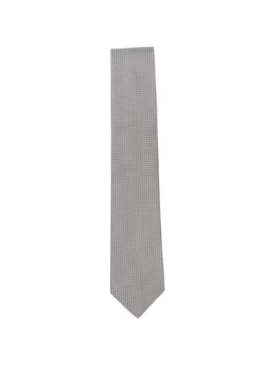 Errico Formicola Patterned Tie In Gray