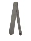 Errico Formicola Polka-dot Silk Tie In Gray