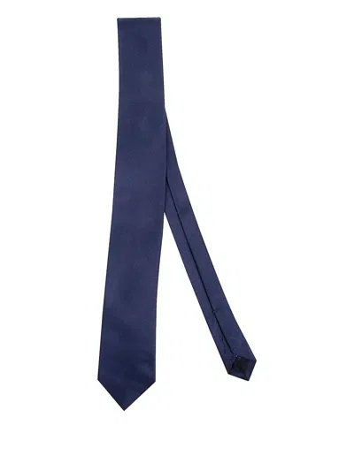 Errico Formicola Silk Tie In Blue