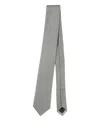 Errico Formicola Silk Tie In Gray