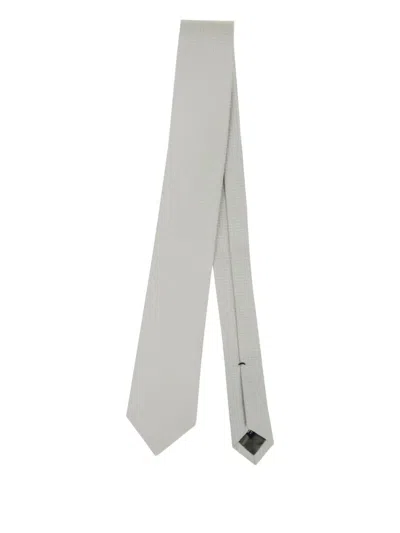 Errico Formicola Silk Tie In Gray