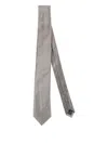Errico Formicola Silk Tie In Gray