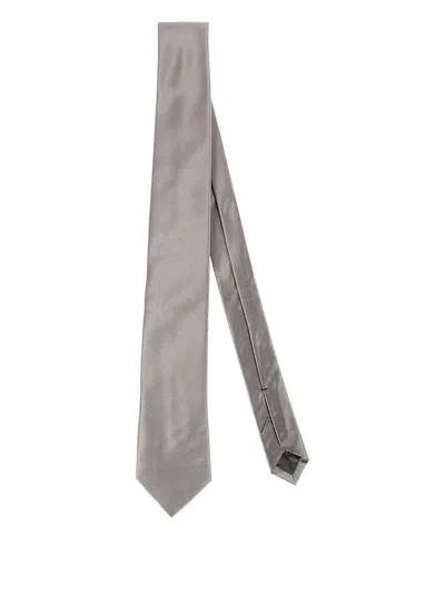Errico Formicola Silk Tie In Gray
