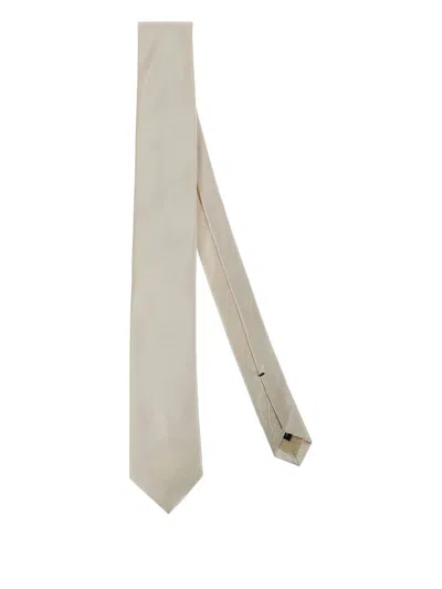 Errico Formicola Silk Tie In Gray