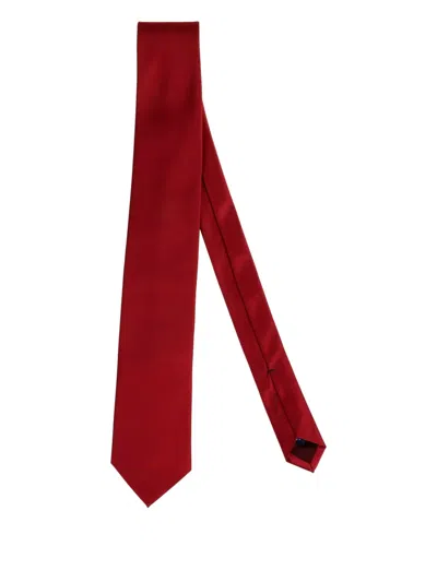 Errico Formicola Silk Tie In Red
